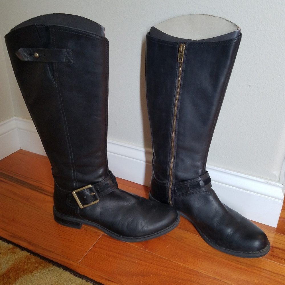 Timberland Savin Hill Black Leather Riding Boots